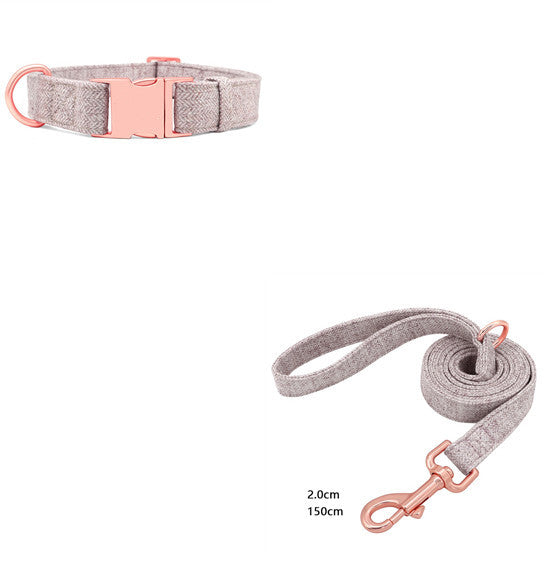 Engraved Adjustable Non-Woven Dog Collar-1