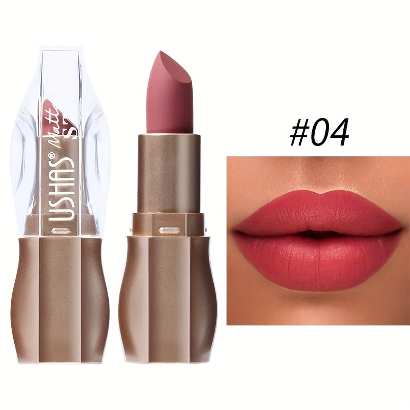 Kissable Colors: 12 Matte Long-Lasting Lipsticks-6